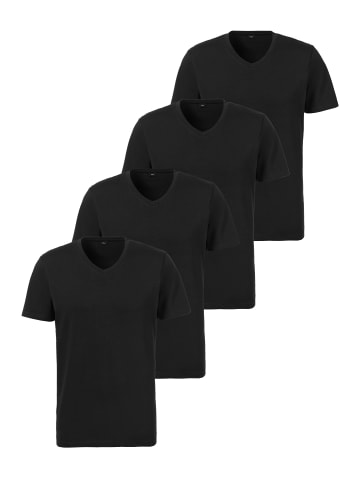 Unterhemd / Shirt Kurzarm Basic in Schwarz