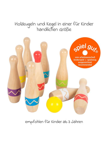 11-tlg. Kegelspiel für drinnen und in brown