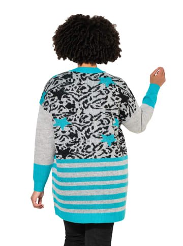 Strickjacke in mineralblau