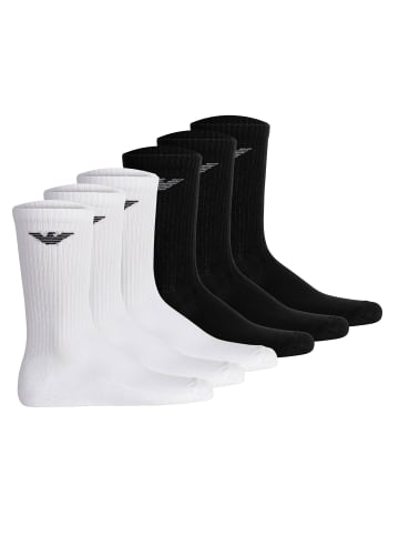 Socken 6er Pack in Weiß/Schwarz