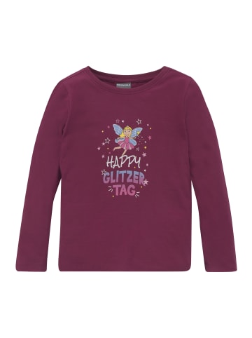 Langarmshirt in bordeaux