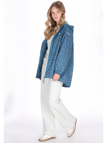 Women Jacket in dark aqua navy leo