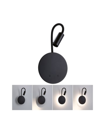 LED Akkuwandleuchte Miora   2700K 80lm / 50lm 3,7V 0,6W / 0,7W dimmbar Schwarz