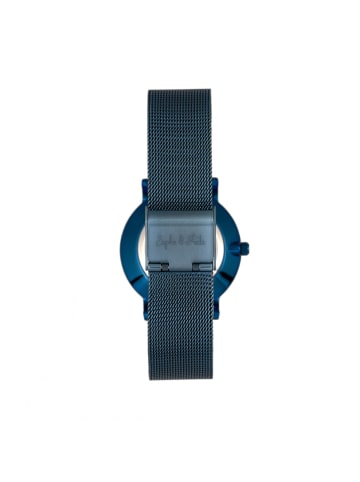 Savannah Mesh-Armbanduhr mit Swarovski-Kristallen in Blue