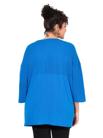 Strickjacke in royalblau
