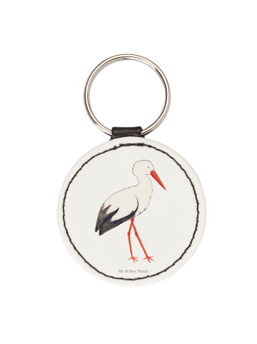 Anhänger Storch ohne Spruch in Weiß