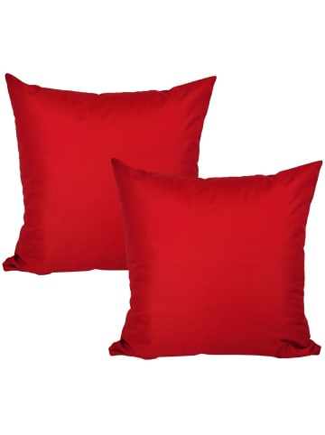 2er Set Outdoor Kissenhülle 50x50cm in Rot