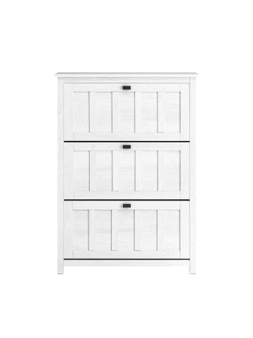 Schuhschrank in Weiß - (W) 30 x (H) 111 x (L) 80 cm