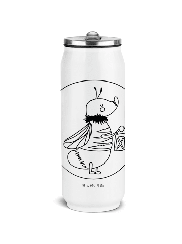 Trinkflasche Glühwürmchen ohne Spruch in Weiß
