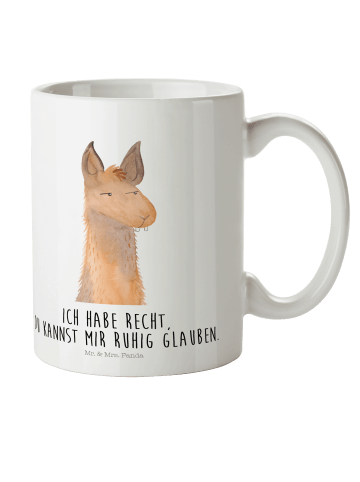 Tasse Lamakopf Genervt mit Spruch in Weiß