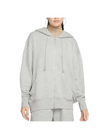 Nike NSW Wmns Phoenix Fleece Oversized Full-Zip Hoodie in Grau