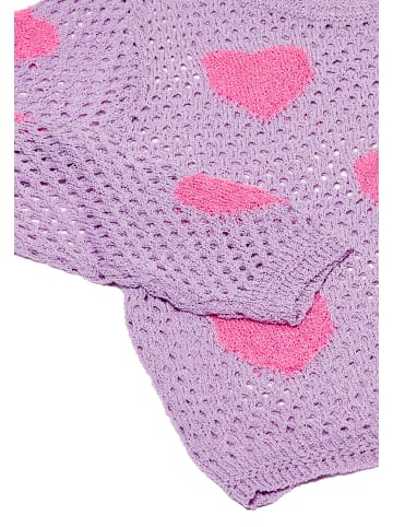 Damen Strickpullover in lavendelrosa