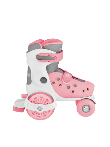 LEARNING SKATES verstellbare Rollschuhe in pastellrosa, Gr. 26-29