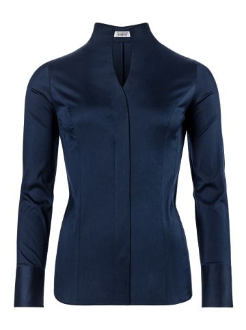 Bluse tailliert in dunkelblau