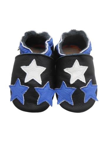 Baby Krabbelschuhe aus Leder, weiche Lauflernschuhe mit rutschfester Sohle 