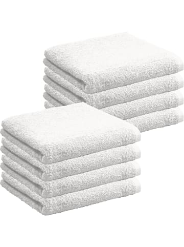 Frottier, Leichtfrottier Duschtuch 8er-Pack Oceanside in weiß