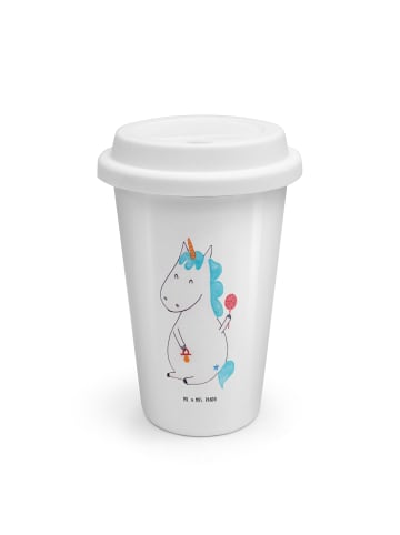 Thermobecher Einhorn Baby ohne Spruch in Weiß