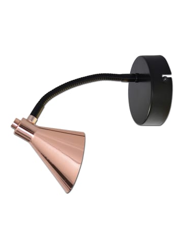 LED Wandleuchte "COPPER" in kupfer - (L)13.5 cm x (B)13.5 cm x (H)23 cm - EEK F