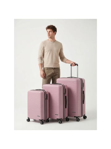 Dallas 3.0 4 Rollen Kofferset 3-teilig mit Dehnfalte old rose