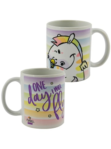 Pummel und Friends Tasse Zebrasus - One day I will fly  320 ml in Mehrfarbig