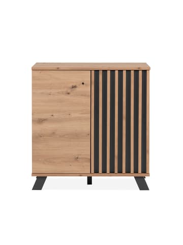 Kleine Sideboard LUBLIN in Helles - (W)80  x (H)85  x (L)40 cm
