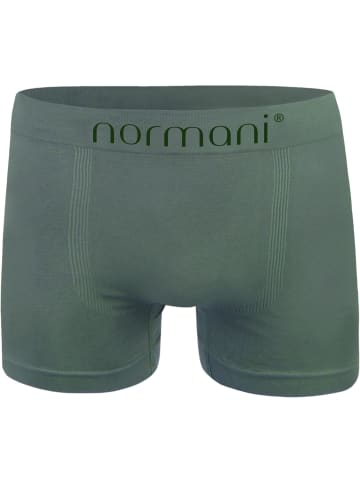 12 Stück Mikrofaser-Boxershorts für Herren in Oliv