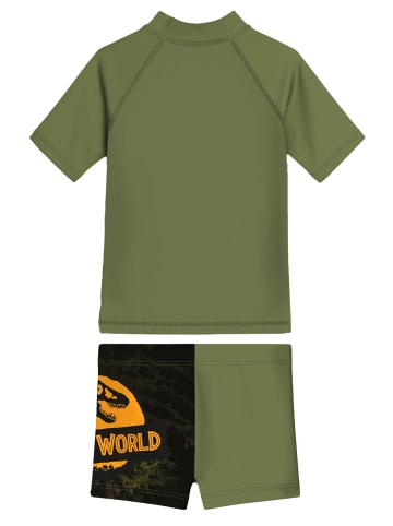 Jurassic World Schwimmset UV-Schutz 30 Badeanzug Zweiteiler Badeset in grün
