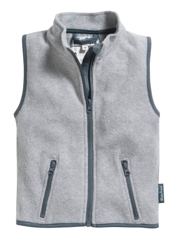 Fleece-Weste in Grau/Melange