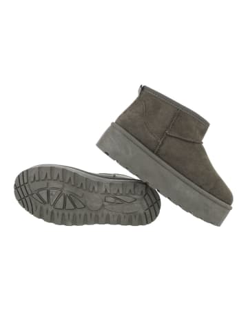 Stiefelette in Olive