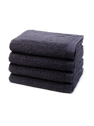 4 X Handtuch im Set Superwuschel in Dark grey
