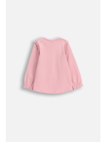 Langarmshirt in gedämpftes Rosa