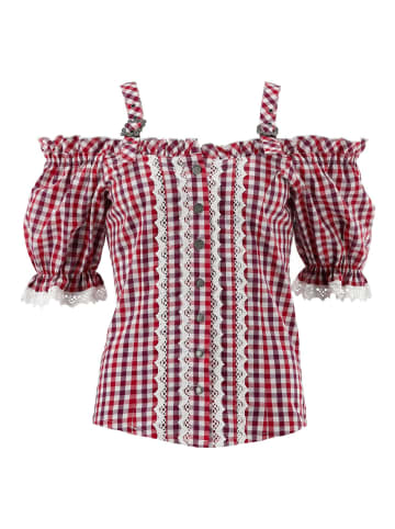 Trachtenbluse Batoya in mittelrot