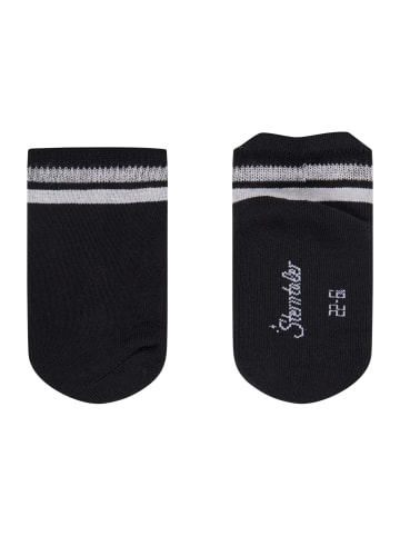 Sneaker Socken 2er-Pack Ringel in schwarz