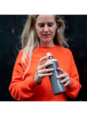 PLOPP TO GO - Trinkflasche 425ml in nature ash grey