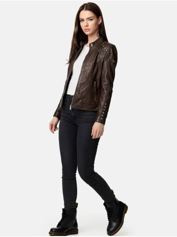 Lederjacke "F521" - in Braun