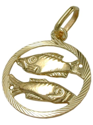 Anhänger 15mm 9Kt GOLD in gold