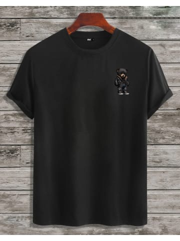 T-Shirt Teddy G SCHWARZ (kleines Motiv)
