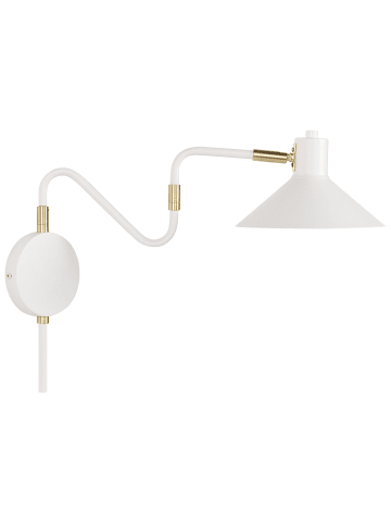 Wandleuchte BALIEM in Weiß/Gold - (W) 20 x (H) 35 x (L) 45 cm