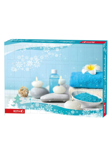 Wellness-Adventskalender gefüllt - Nimm Dir Zeit - hellblau in Bunt
