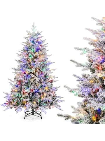 180cm Künstlicher Weihnachtsbaum mit LED in Weiß