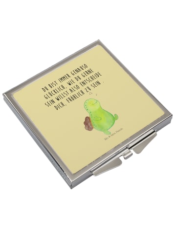 Schminkspiegel Schildkröte Pfeifen mit Spruch in Gelb Pastell
