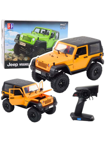 RC Jeep Wrangler Rock Crawler Orange 1:14 Ferngesteuertes Geländefahrzeug