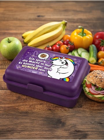 Pummeleinhorn Brotdose Die Macht in mir Lunchbox mit Trennwand in lila