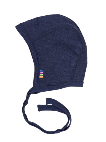 Mütze Merinowolle/Seide in navy