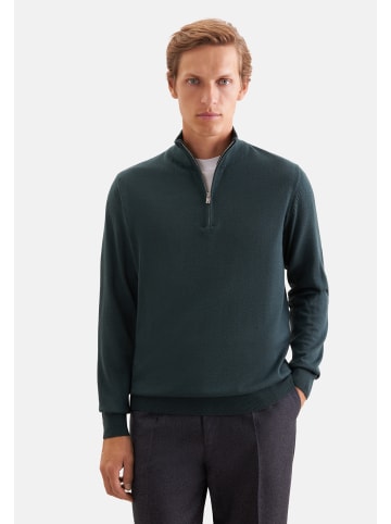 Quarter Zip Regular in Grün