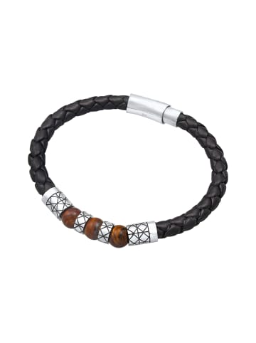 Armband 925 Sterling Silber Kugel in Schwarz