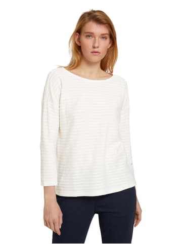 Langarmshirt STRUCTURE STRIPED in Mehrfarbig
