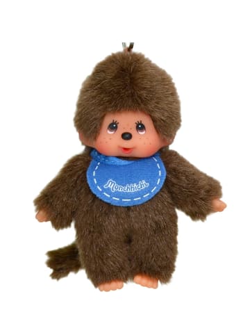 Junge blau Anhänger | 10 cm | Monchhichi | Sekiguchi | Schlüsselanhänger