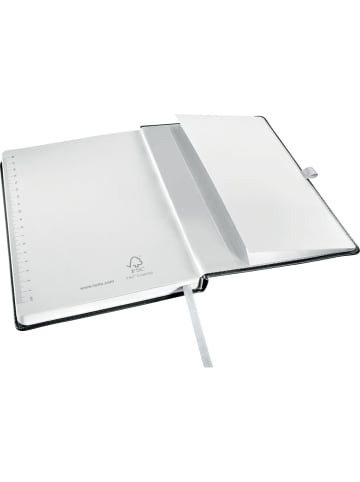 Notizbuch Style HC A5 blanko satin schwarz