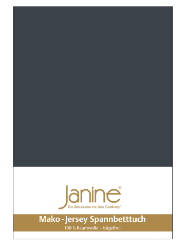 Janine Spannbetttuch Mako Feinjersey 5007 in titan